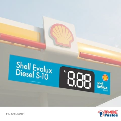 Faixa Shell 1x5m Diesel S10 Azul /FID-SH-DS0081