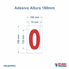 Placa Acrílica Vermelha Numero 9 Para Painel Shell - Com Iluminação - PP010 - comprar online