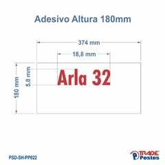 Placa Acrílico Vermelho Arla 32 Para Painel de Preço - Com Iluminação - PP022 - comprar online