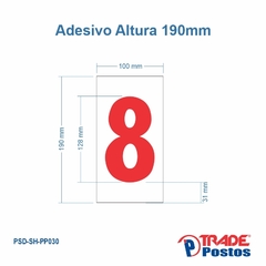 Placa ACM Numero 8 Para Painel Shell - Sem Iluminação - PP030 - PP041 - comprar online