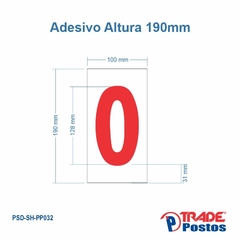 Placa ACM Numero 0 Para Painel Shell - Sem Iluminação - PP032 - PP43 - comprar online