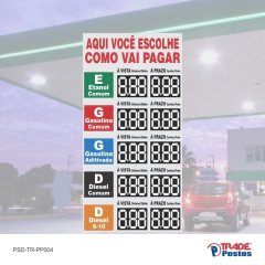 Placa PS de Preço À Vista ou À Prazo 200x100cm - PP004