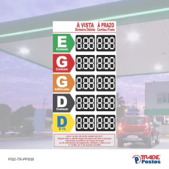 Placa PS de Preço À Vista ou À Prazo 200x100cm - PP008