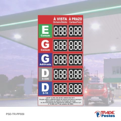 Placa PS de Preço À Vista ou À Prazo 200x100cm - PP009