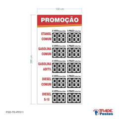 Placa PS de Preço À Vista ou À Prazo 200x100cm - PP011 - comprar online