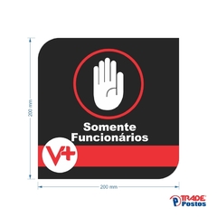 Placa Somente Funcionários / PSD-VM011