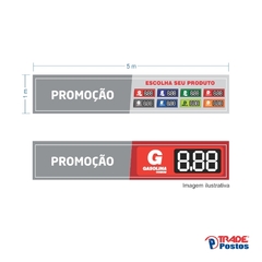 Faixa Promoção + 1m² de Adesivo Refil