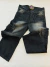 CARGO JEAN NEGRO GASTADO - comprar online