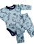 CONJUNTO ANTITO CELESTE BODY + BABUCHA - comprar online