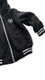 CAMPERA CON PIEL BEBE NEGRA - Va Bene Bs As