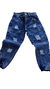 JEAN MOM AZUL CON ROTURAS - comprar online