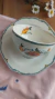 Dúo de té inglés flor naranja. - Rosachina - Mercadito Vintage