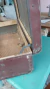 Valija cuero y madera 73 x 23 x 44 - Rosachina - Mercadito Vintage