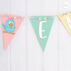 Kit Gallina Pintadita Personalizado Deco y Candy Bar Imprimible - De Juerga Eventos
