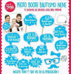 Photo Bautismo Nene. Props Imprimibles - comprar online
