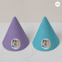 Kit Imprimible Bluey Personalizado - Naranja y Azul - comprar online