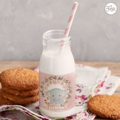 Kit Imprimible Elefante bebé Rosa Deco y Candy Bar - De Juerga Eventos