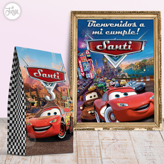 Kit Imprimible Cars. Deco y Candy Bar Personalizado - De Juerga Eventos