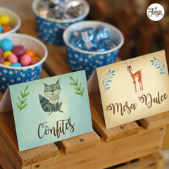 Imagen de Kit Imprimible Animales del Bosque Personalizado