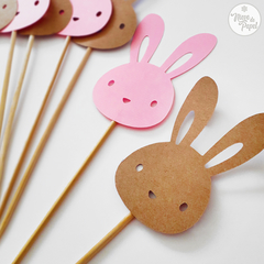 Topper Cupcake Conejo - comprar online