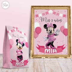 Kit Imprimible Minnie Candy Bar y Decoracion Personalizado en internet