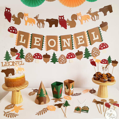 Cajas Pochocleras Animales del bosque x4u - comprar online