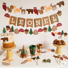 Topper Bosque Cupcakes x10u en internet