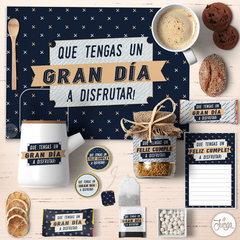 Kit Imprimible Desayuno Deco cumpleaños Azul