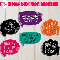 Photo Booth Imprimible - Editables - Props en internet