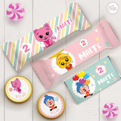 Kit imprimible Plim Plim Rosa. Fiestas de cumpleaños. Personalizado. Super completo