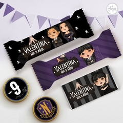 Kit Imprimible Merlina Addams Personalizado - Wednesday Addams