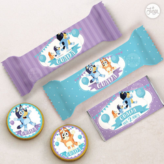 Imagen de Kit Imprimible Bluey Personalizado - Naranja y Azul