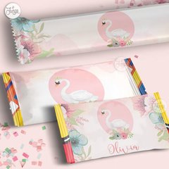 Kit Imprimible Cisne Princesa verde. Deco y Candy Bar Personalizado - tienda online