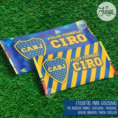 Kit Imprimible Boca Cumple Candy y Deco Personalizado. Kit Futbol - De Juerga Eventos