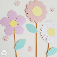 Topper Flores Grande x6 - comprar online
