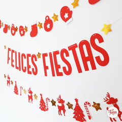 Pack x3 Guirnaldas Felices Fiestas - comprar online