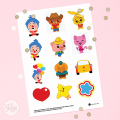 Toppers Plim Plim y sus amigos Imprimibles para Tortas y Cupcakes - comprar online