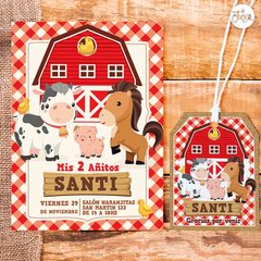 Kit Animales de la Granja Personalizado Deco y Candy Bar para imprimir