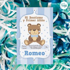 Kit Osito Teddy Deco y Candy Bar Imprimible Personalizado