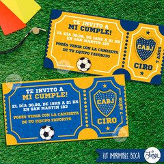 Kit Imprimible Boca Cumple Candy y Deco Personalizado. Kit Futbol en internet