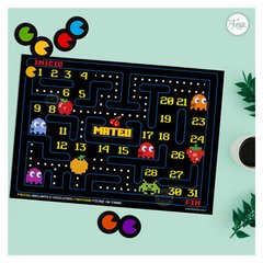 Pacman Juego de Mesa Imprimible Personalizado. Incluye dado y fichas