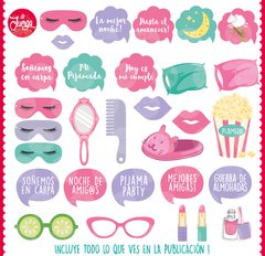 Pijamada Photo Booth Pijama Party Props Cumple