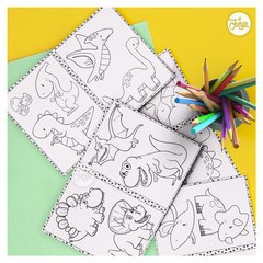 Cuaderno Imprimible para colorear Dinosaurios en internet