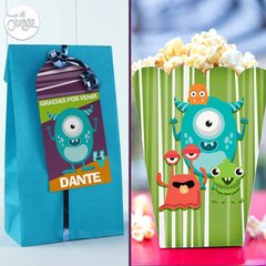 Imagen de Kit Imprimible Pequeño Monstruo Candy Bar Deco Personalizado. Monstruitos