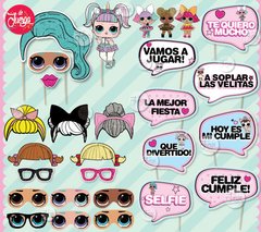 Photo Booth Lol Surprise Kit Imprimible Props Cumple