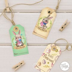 Kit Imprimible Pascuas Conejo. Guirnaldas Pascuas en internet