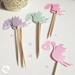 Topper Cupcake Cigüeña - comprar online