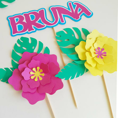 Topper Nombre y Flores Moana en internet