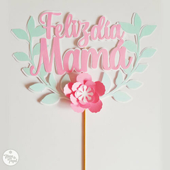 Topper Torta Mamá Rosado