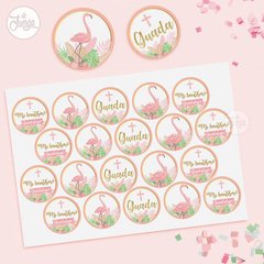 Kit Cumple flamencos Colores Pastel Personalizado - comprar online
